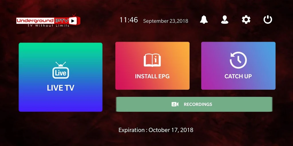 Underground IPTV on Android