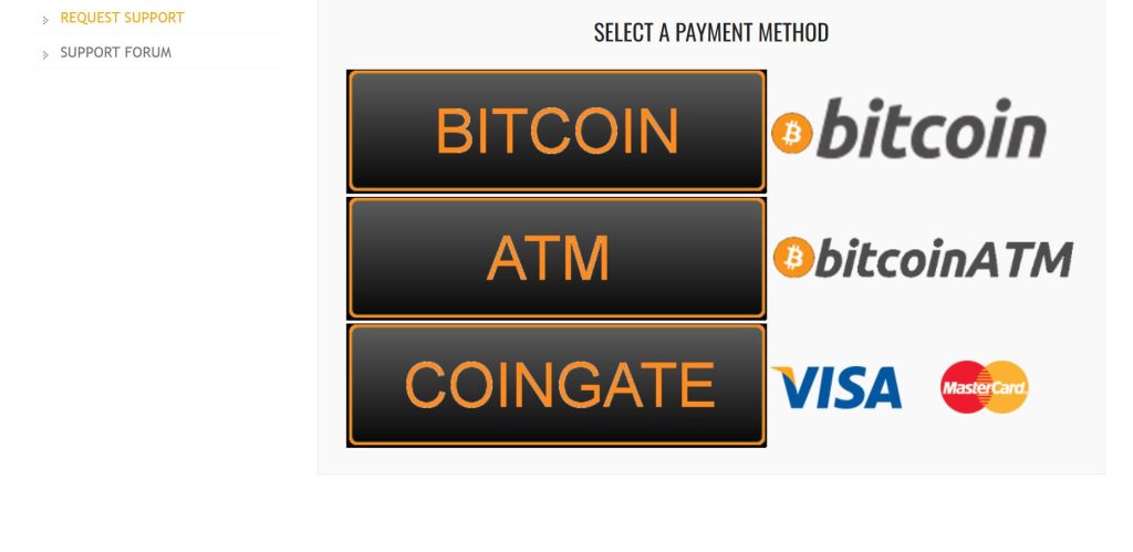 Choose any IPTV Deluxe payment method