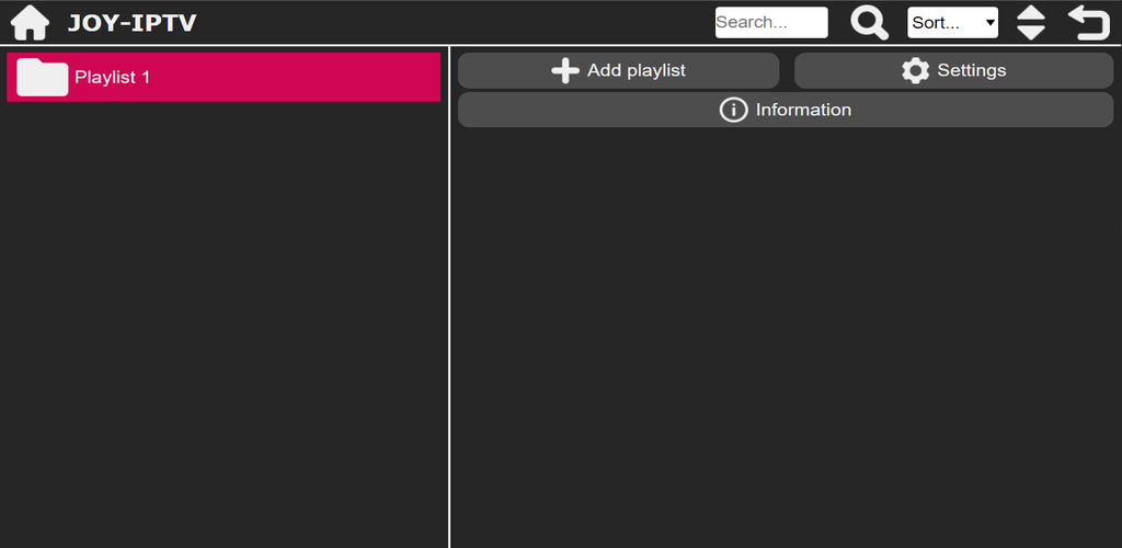 Select the Add Playlist button