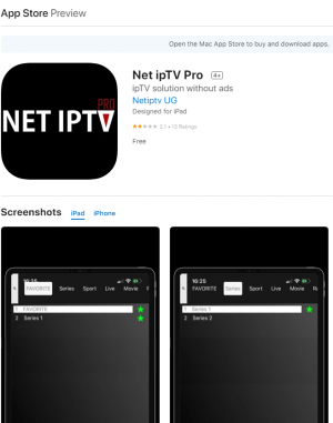 Install Net IPTV to access IPTV Main