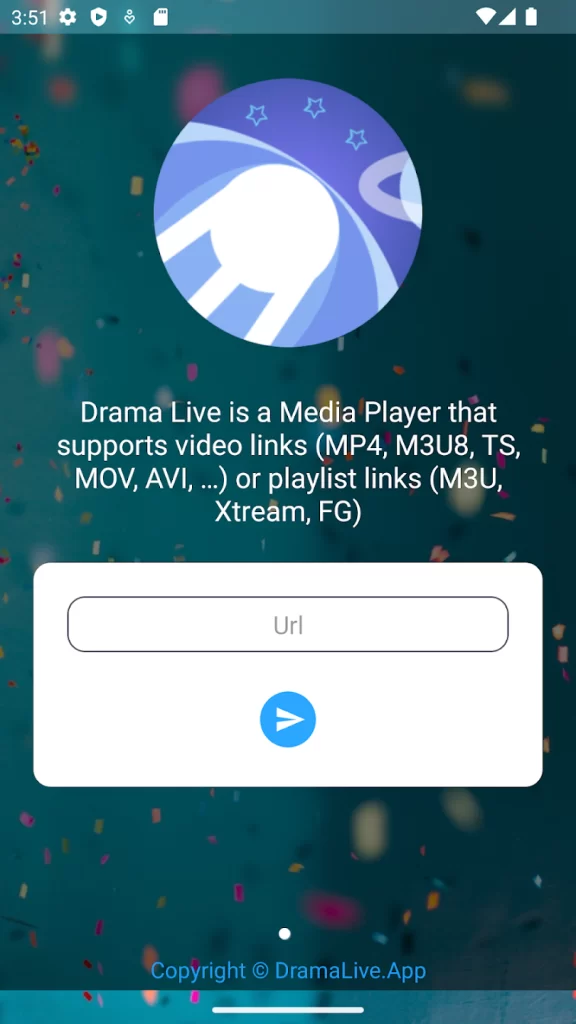 Provide the IPTV URL on Drama Live IPTV