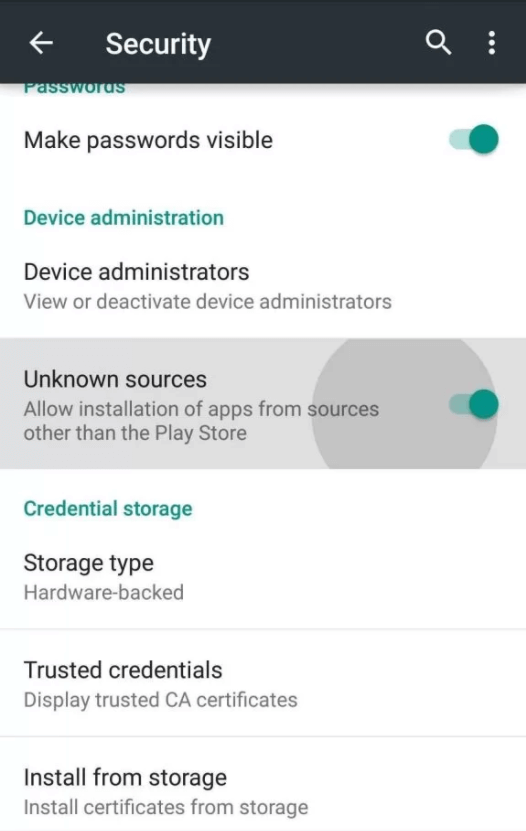 Enable Unknown Sources to install IPTV Promotions