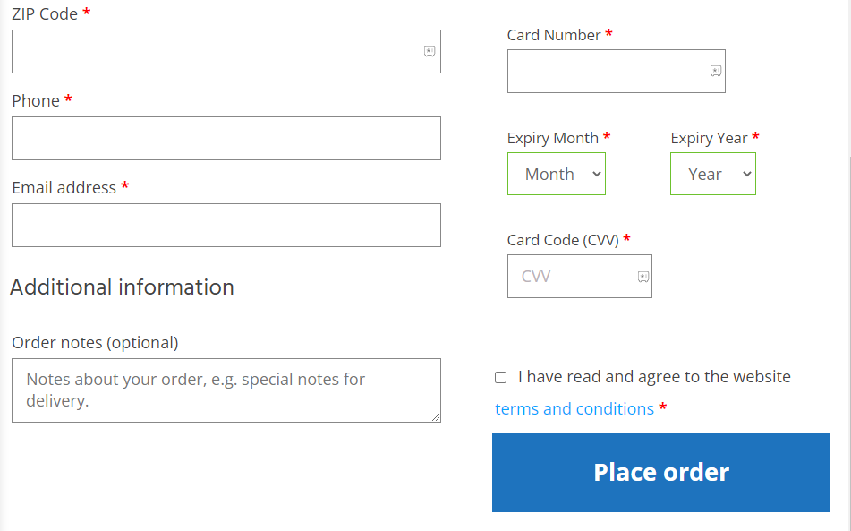 tap the Place Order button- Xtrix IPTV