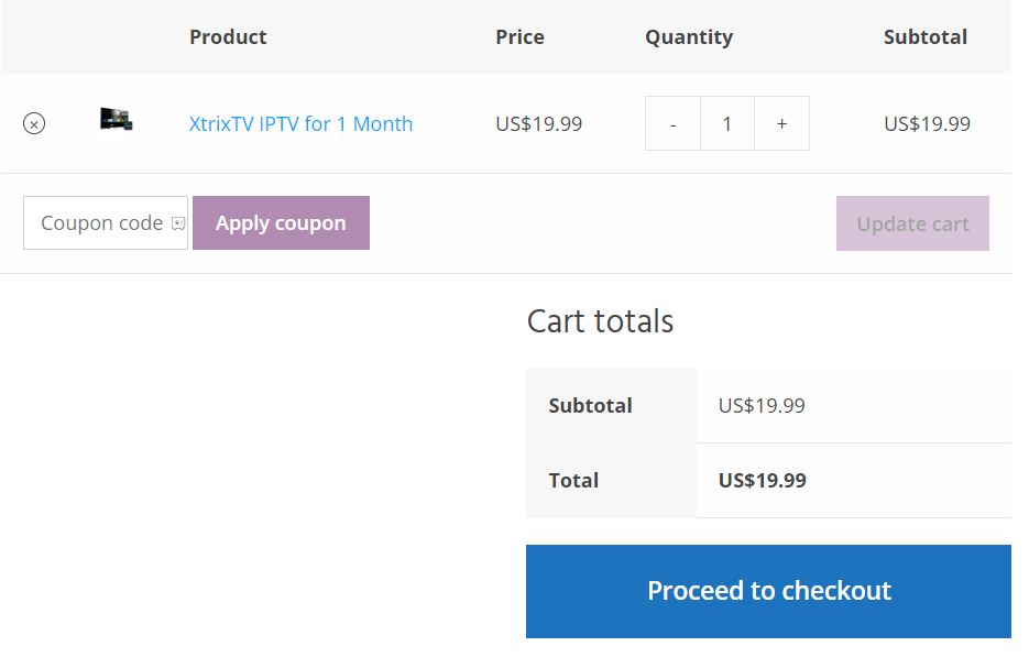  tap the Proceed to checkout button