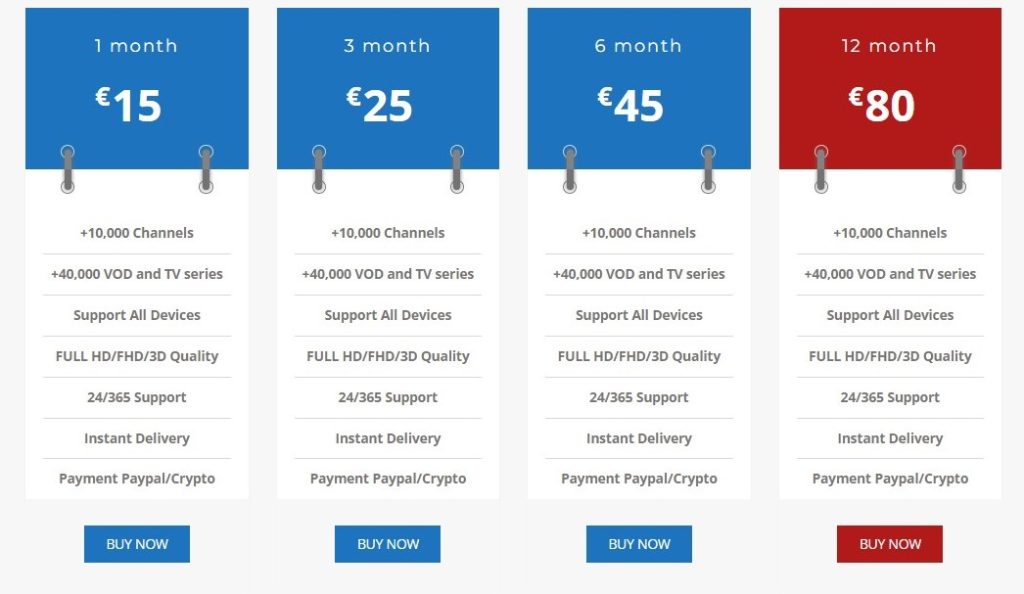 Great IPTV plans