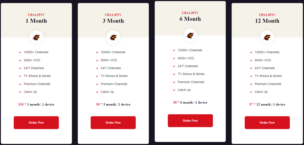 URSA IPTV subscription