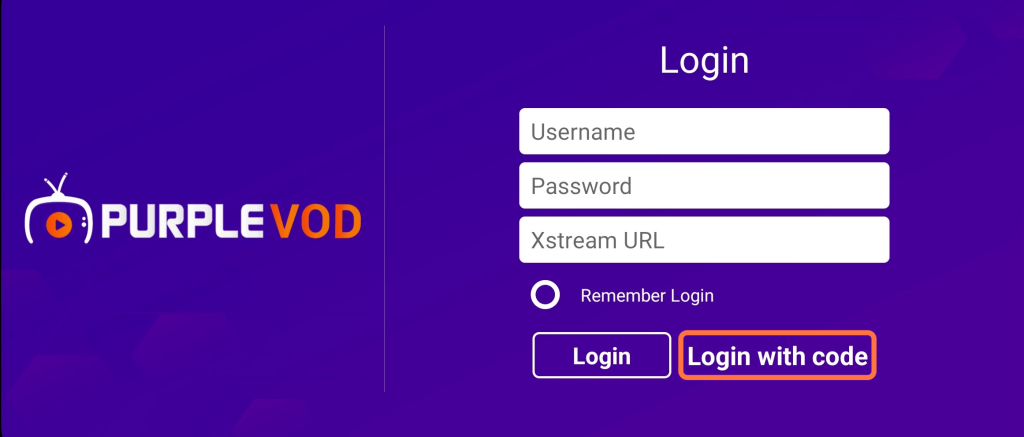 Enter the login credentials