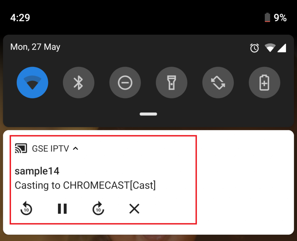 How to cast GSE IPTV using Chromecast?