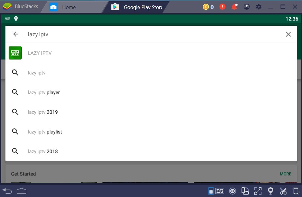 Search lazy IPTV
