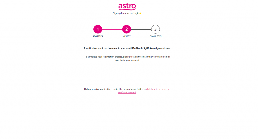 Astro IPTV Verification