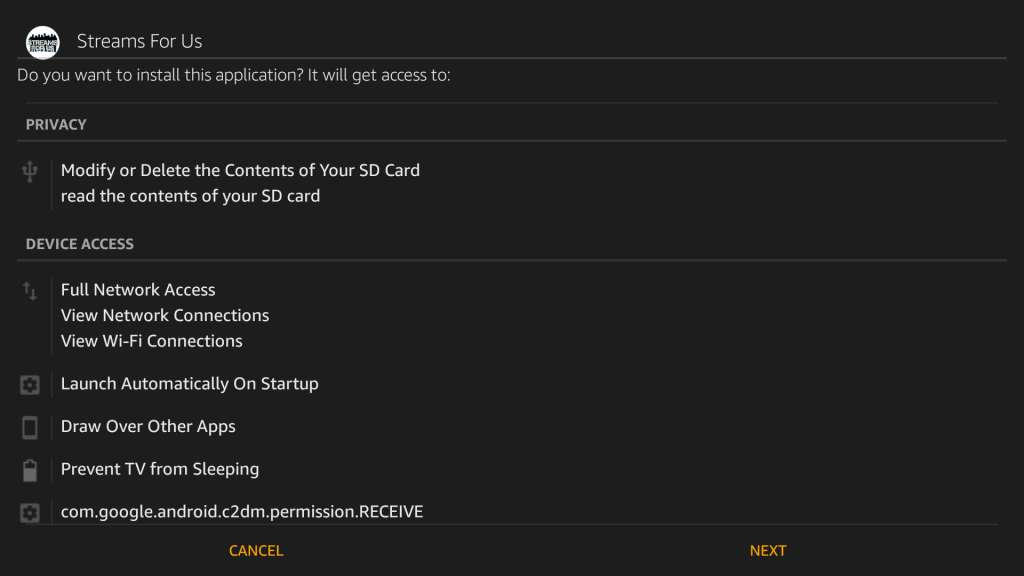 Install Streams for Us IPTV on Firestick