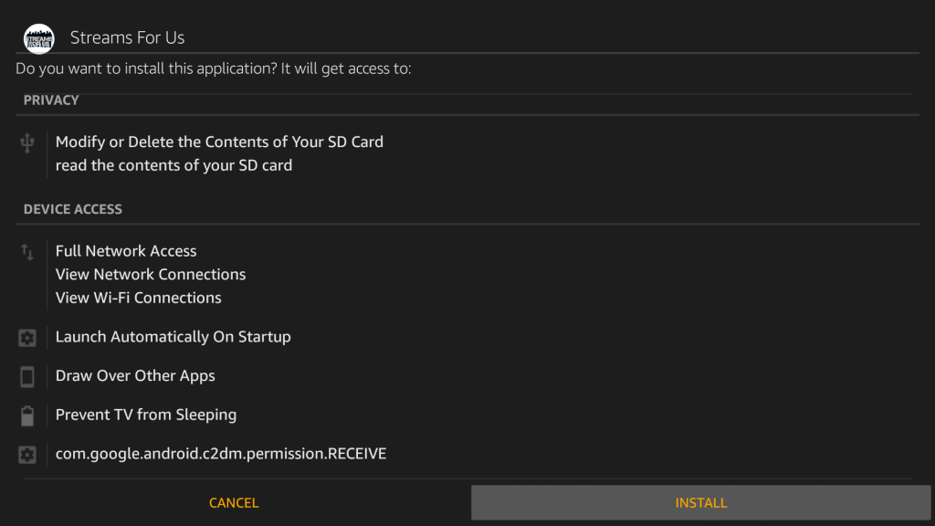 Install Streams for Us IPTV on Firestick