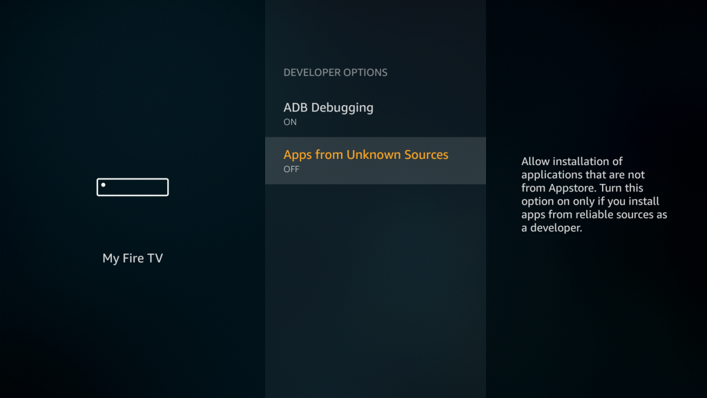 Apps from Unknown sources