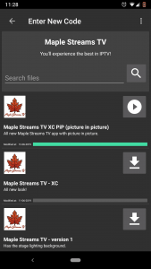 Maple Streams IPTV for Android