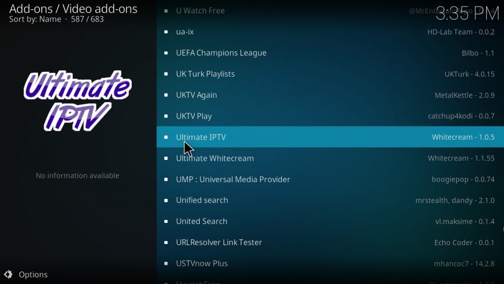 How to Install Ultimate IPTV Kodi Addon?