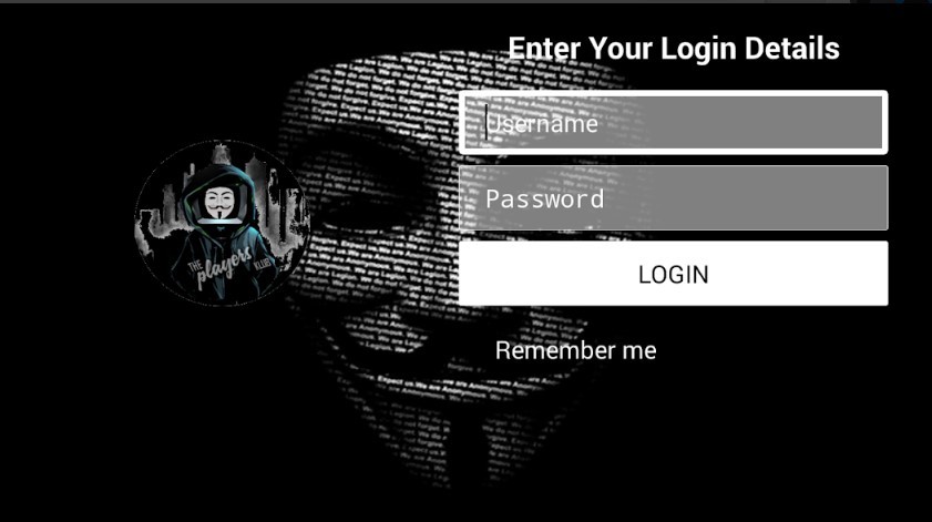 Login with username & password