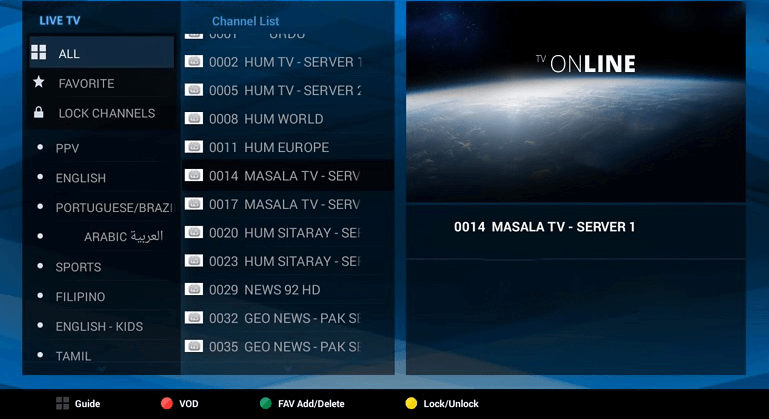 Select Channels
