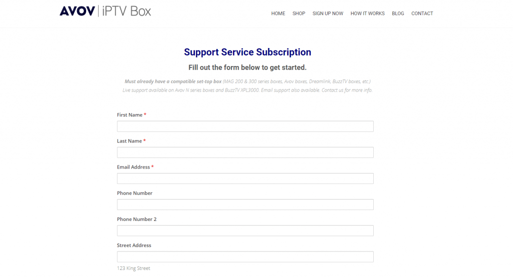 Avov IPTV Subscription
