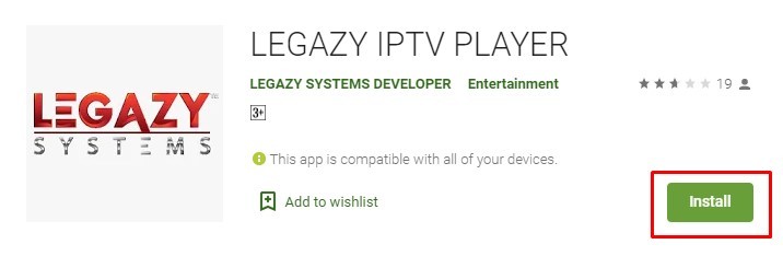 legazy tv login