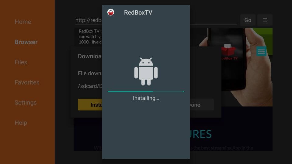 Install RedBox TV