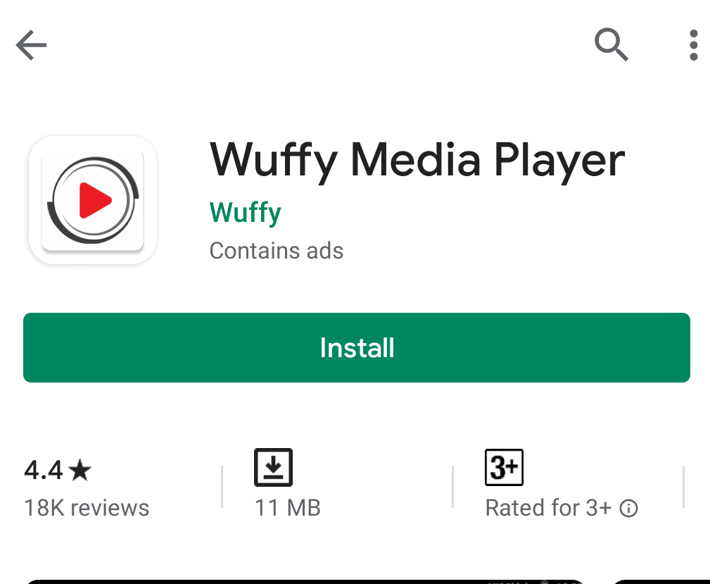 Install Wuffy Media Player On Android Devices