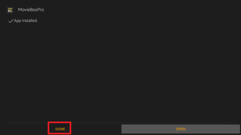 Click done