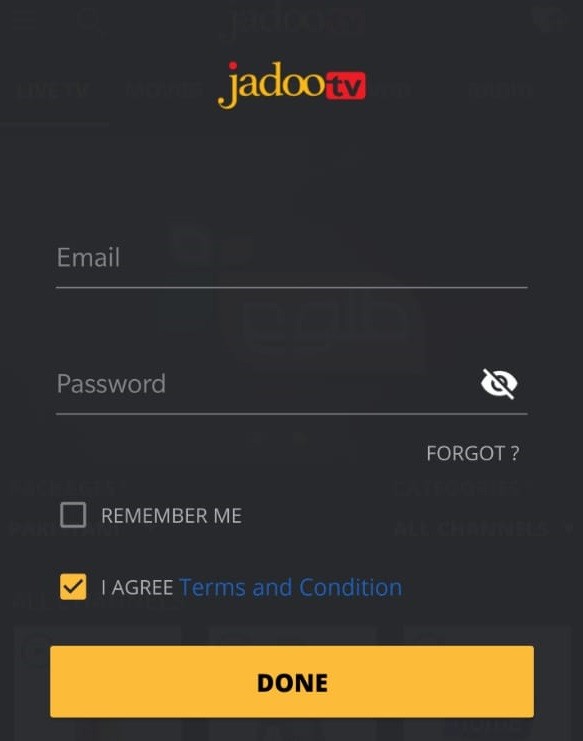 Jadoo TV On Android TV