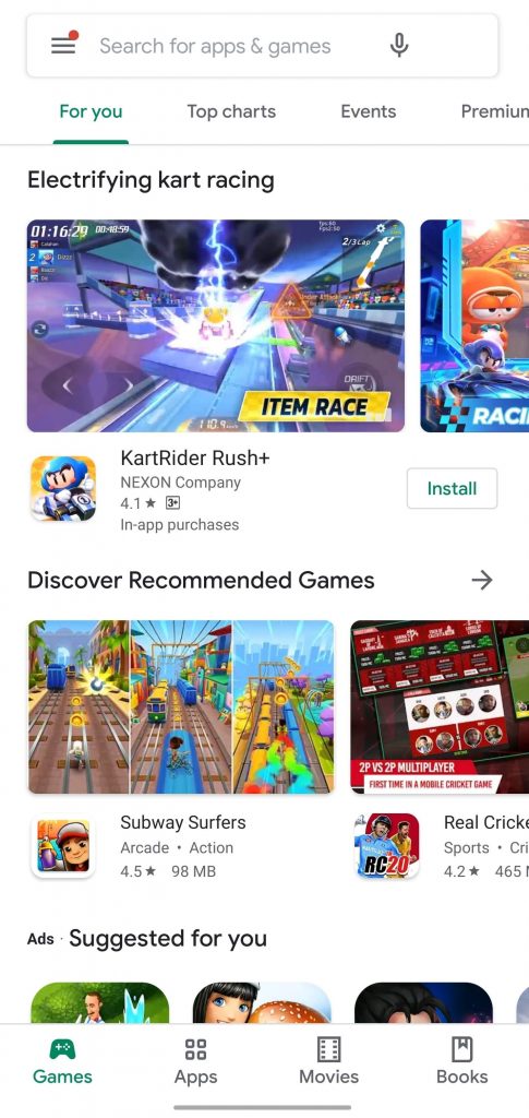 Open Play Store