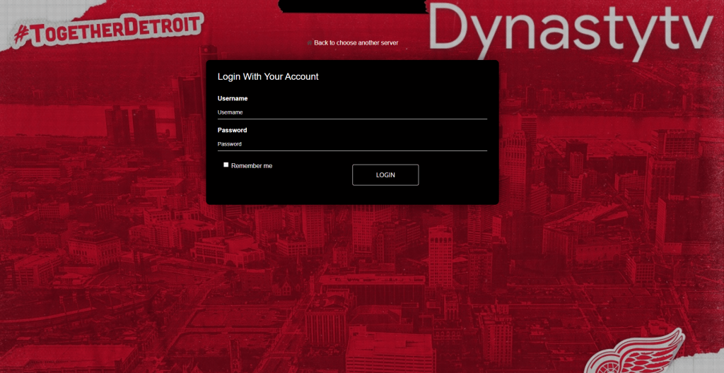 Login with your account credentials
