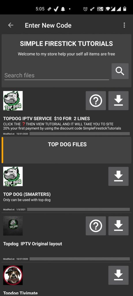 Install the Top Dog IPTV