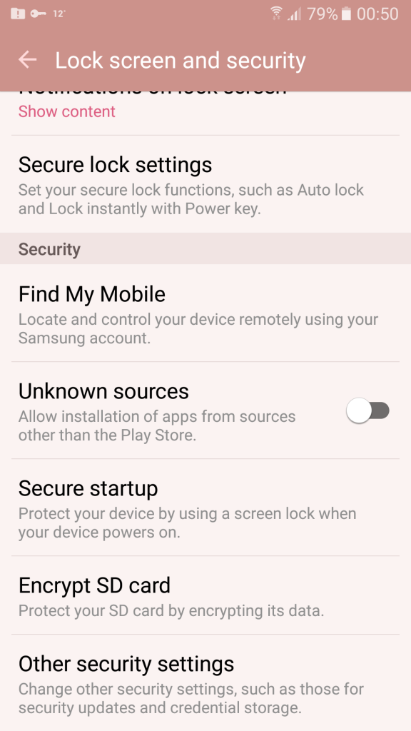 Enable Unknown Sources on Android