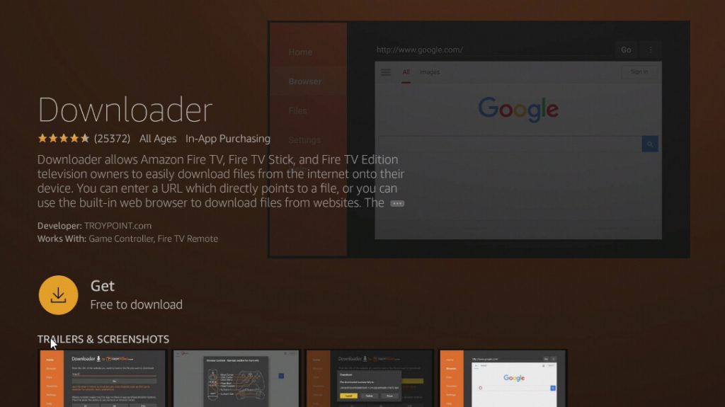 Get Downloader to stream Elite IPTV