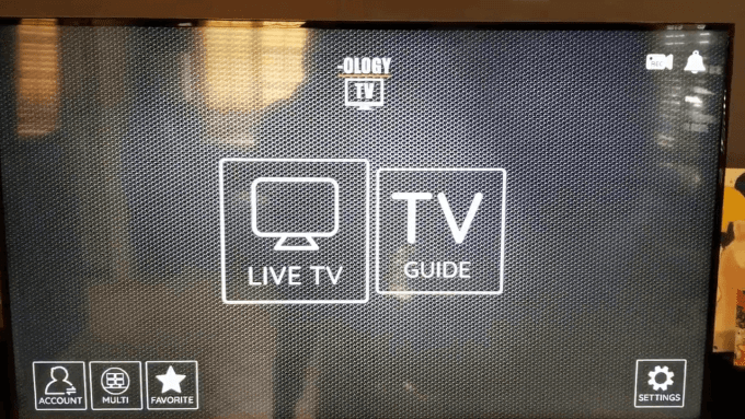 Live TV or TV Guide - Ology IPTV
