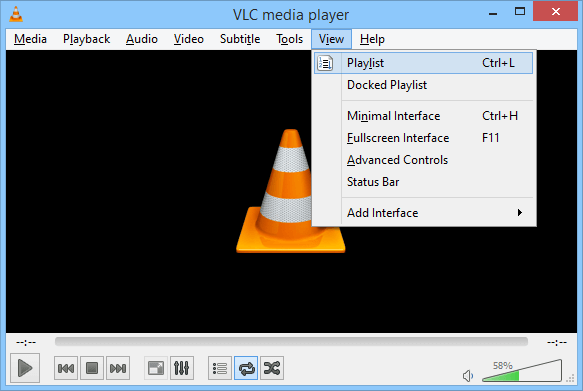 VLC - Select Playlist