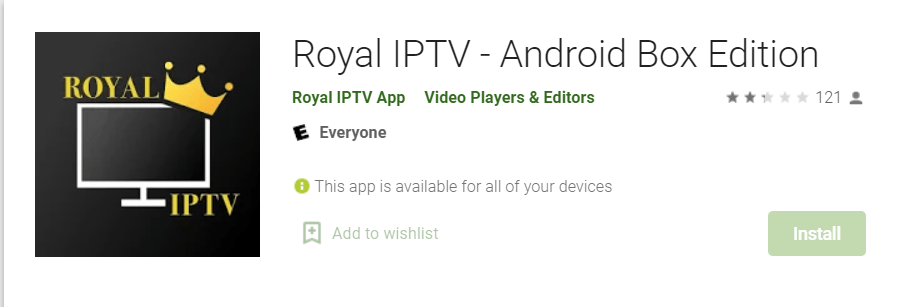 Install Royal IPTV on Android Device