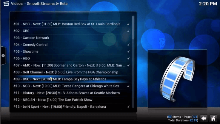 Stream SmoothStreams IPTV