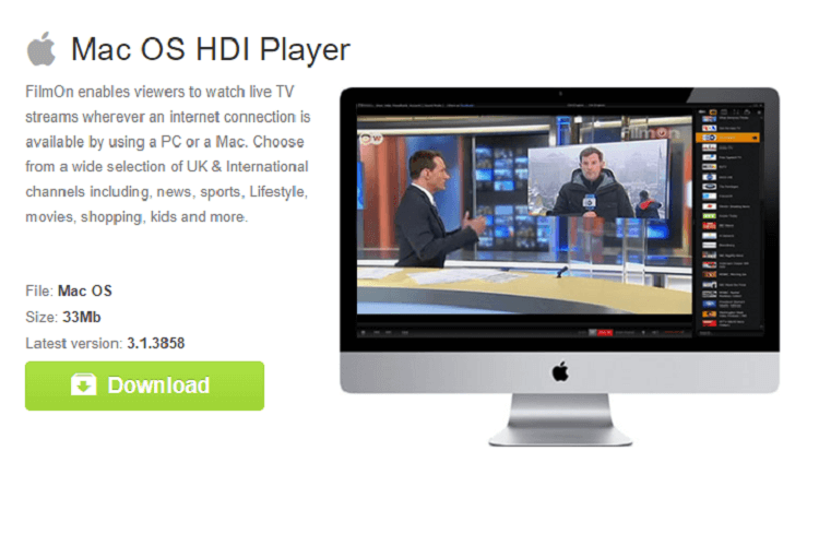 Watch Filmon TV IPTV on Apple Devices