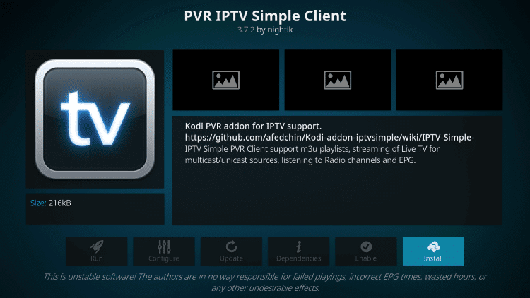 Install - Yellow IPTV