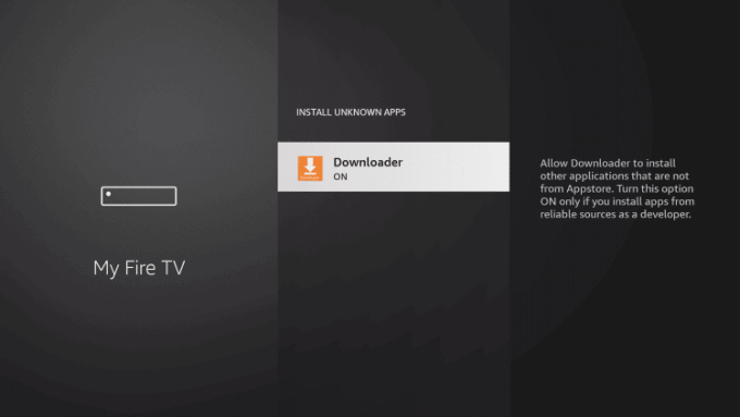 Turn on Downloader to install Tiger IPTV on Firestick