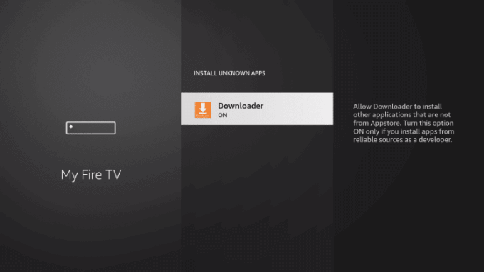 Enable downloader to install HaHa IPTV