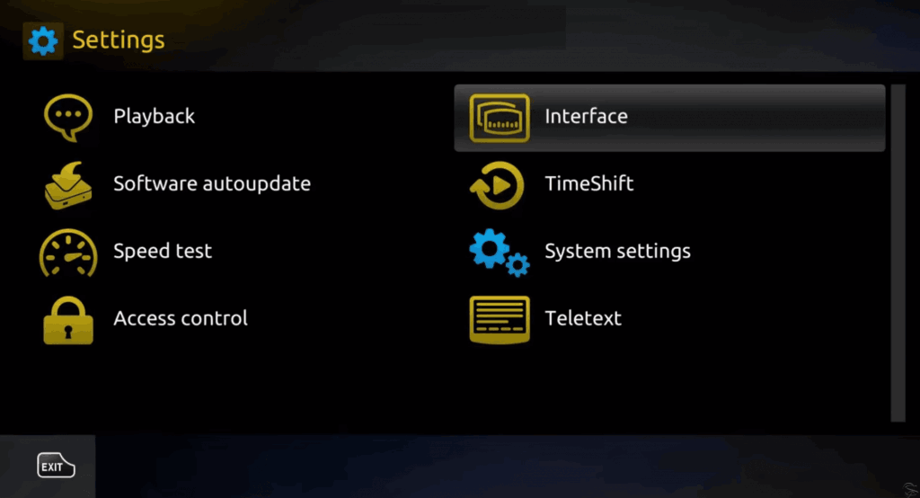 Click System Settings