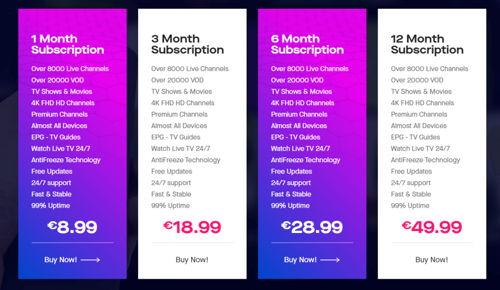 Plans - One IPTV