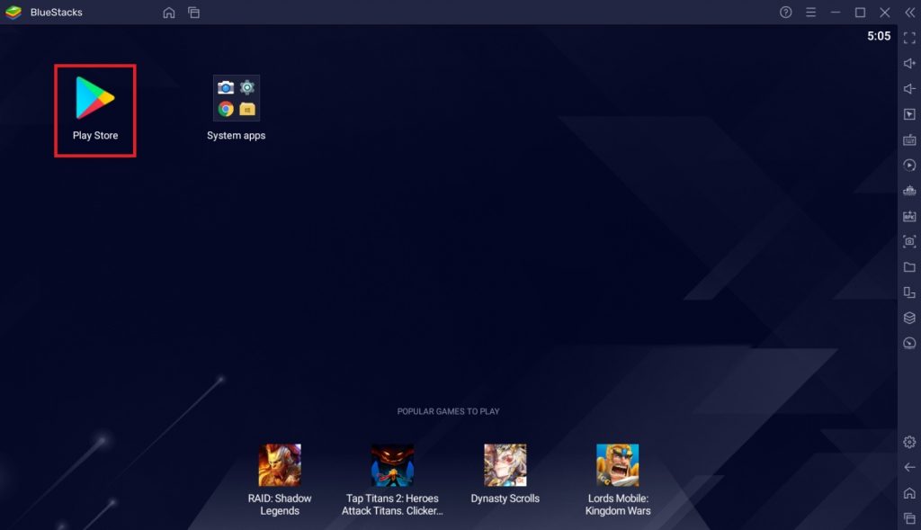 Bluestacks - Fenix IPTV