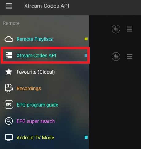 Tap  Xtream Codes API