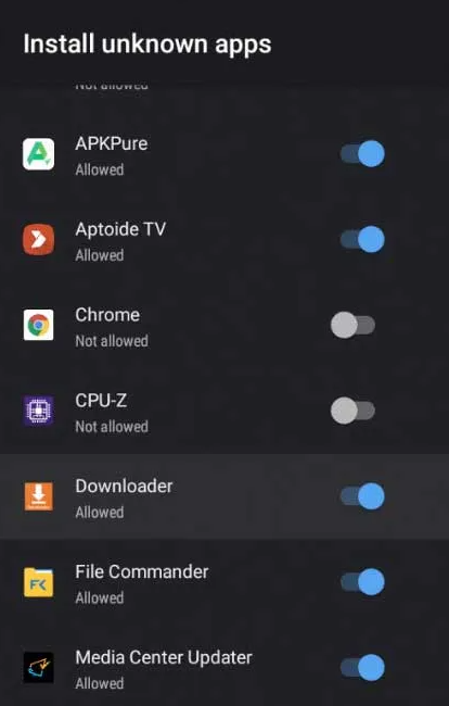 downloader - IPTV on Xiaomi MI Box and Stick