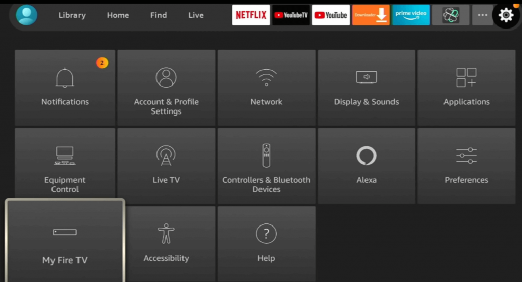 Settings - Vision IPTV