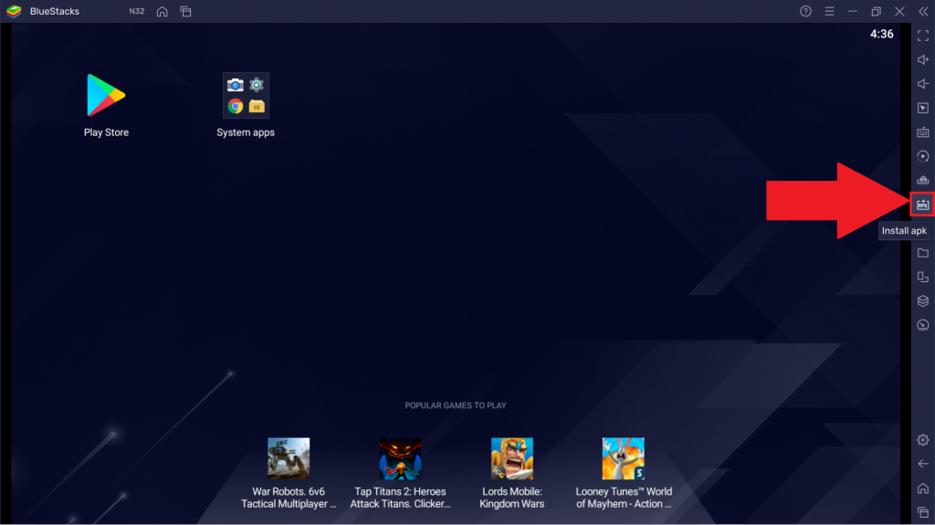 Select Install APK icon to install Chimera IPTV.