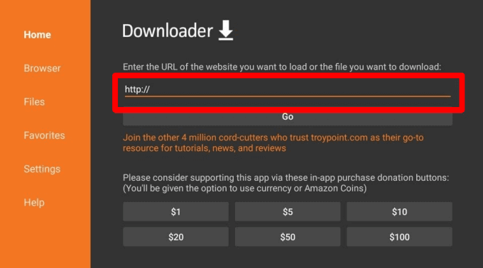 Select Go to install the IPTV Smarters Pro and stream IPTV Gang.
