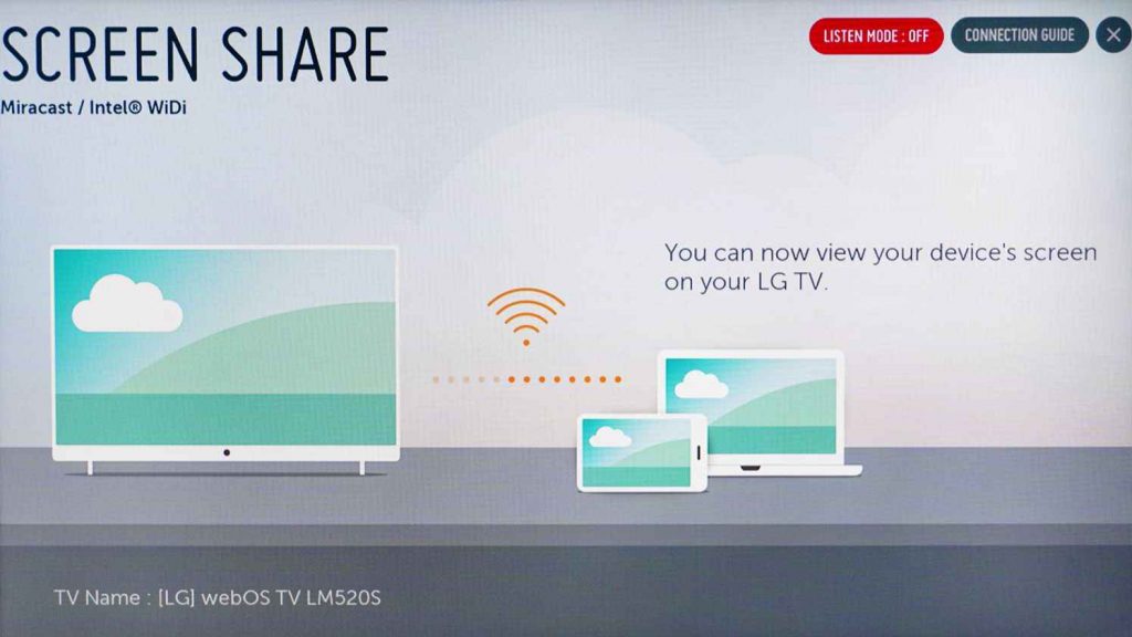 LG Smart TV - SCREEN SHARE