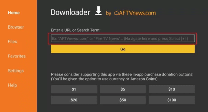 Casper IPTV with Downloader on Firestick 